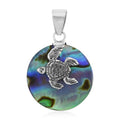 Abalone Shell Turtle Pendant - Sticky add to cart bar