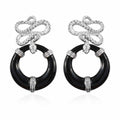 Karis Fancy Snake Earrings in Platinum Bond - Sticky add to cart bar