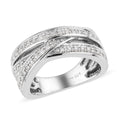 DOORBUSTER Diamond Ring in Platinum Over Sterling Silver 0.50 ctw - Sticky add to cart bar