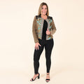 TAMSY Turquoise and Tan Baroque Jacket - Large - Sticky add to cart bar