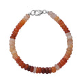 Shades of Fire Opal Beaded Bracelet in Sterling Silver (7.25 In) 70.00 ctw - Sticky add to cart bar