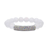 White Aurora Borealis Glass