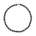 Bronzite Beaded Necklace 20 Inches in Rhodium Over Sterling Silver 439.00 ctw - Sticky add to cart bar