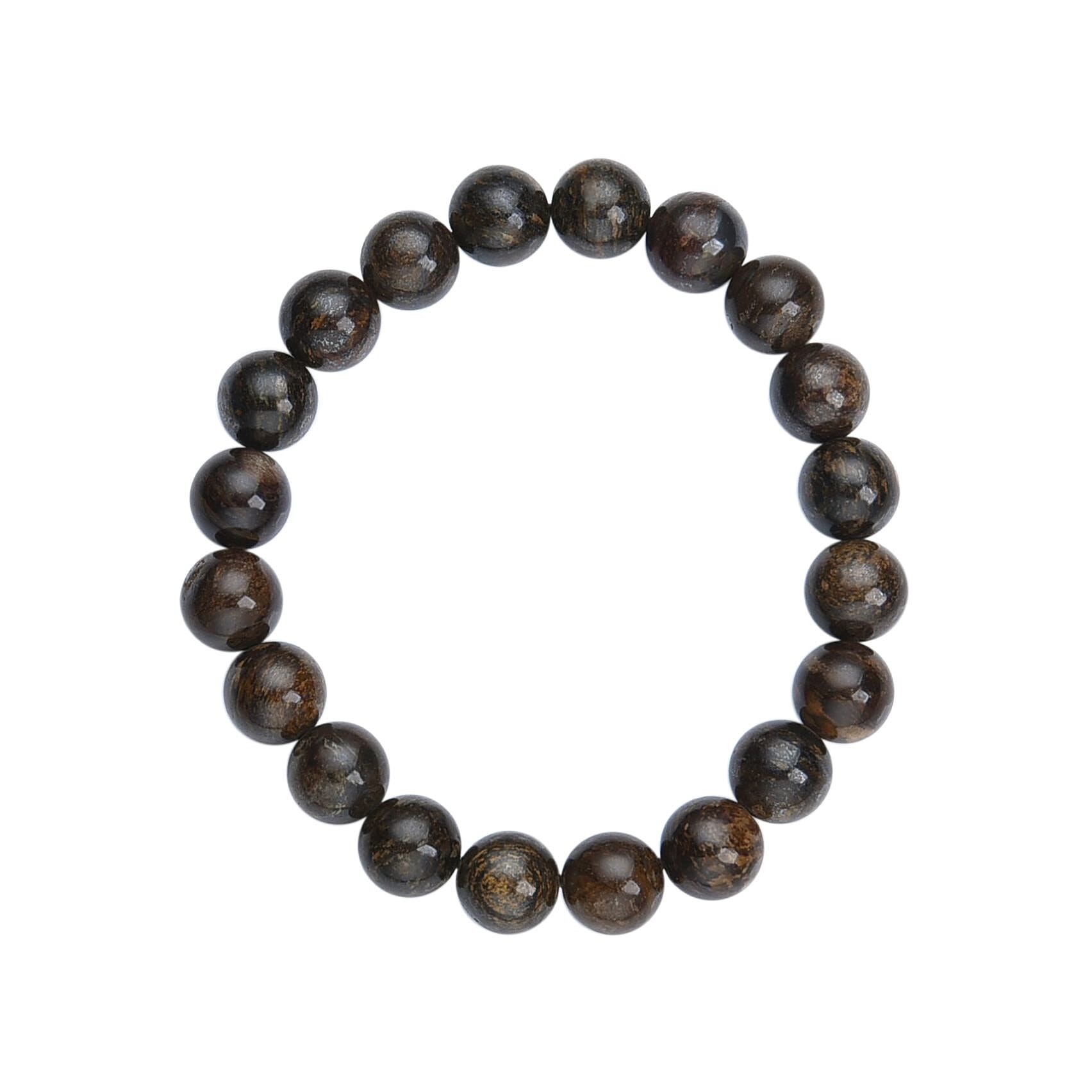Bronzite 184.00 ctw Beaded Stretch Bracelet