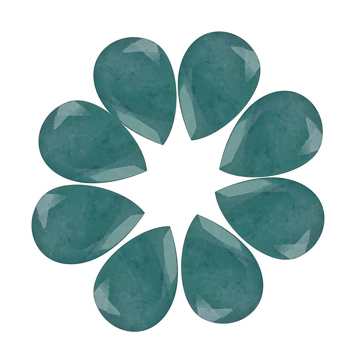 AAA Grandidierite Set of 8 (Pear 7x5 mm) 5.40 ctw Loose Gemstone