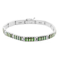 SANTA FE Style Turquoise Bracelet in Sterling Silver (8.50 In) (22.30 g) 6.75 ctw - Sticky add to cart bar