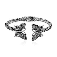 BALI LEGACY Sterling Silver Butterfly Cuff Bracelet (7.50 in) 30 Grams