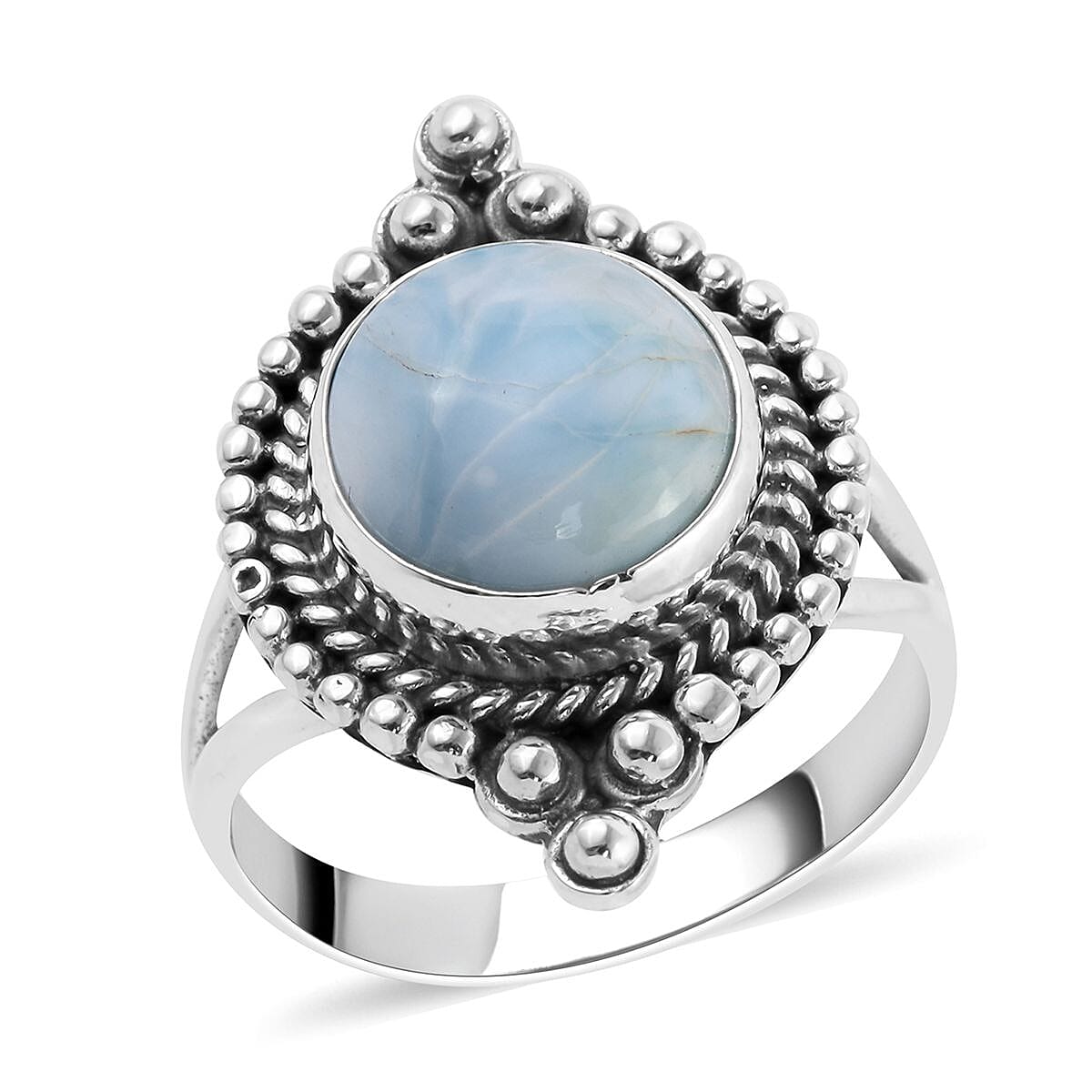 BALI LEGACY Larimar Ring in Sterling Silver (Size 10.0) 10 Grams 7.15 ctw