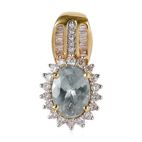 Iliana 18K Yellow Gold AAA Narsipatnam Alexandrite and G-H SI Diamond Pendant 1.40 ctw