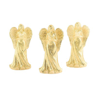 Closeout Set of 3 Wax Angels with LED Light