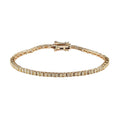 Luxoro 10K Yellow Gold I2-I3 Natural Yellow Diamond Tennis Bracelet (7.25 In) 7.35 Grams 3.00 ctw - Sticky add to cart bar