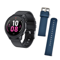 Soulsmart Multi functional Smart Watch with Set of 2 Black and Blue Silicone Strap