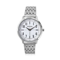 Strada Japanese Movement White Dial Watch in Stainless Steel (40mm) (7.50-8.25Inches) - Sticky add to cart bar