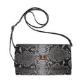 Doorbuster TLV Grand Pelle Handmade 100% Genuine Python Leather Natural Color Crossbody Wallet (7.90"x4.30"x1.60") with Adjustable Shoulder Strap - Sticky add to cart bar