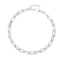 Austrian Crystal Paper Clip Chain Necklace (20-22 Inches) - Sticky add to cart bar