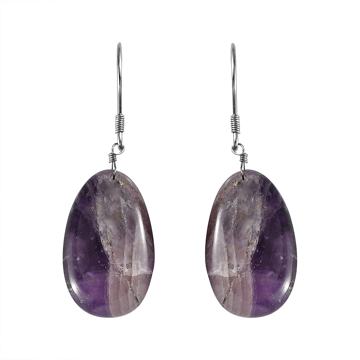 Brazilian Smoky Quartz Earrings in Rhodium Over Sterling Silver 44.10 ctw