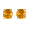 Madagascar Yellow Sapphire Stud Earrings in Vermeil Yellow Gold Over Sterling Silver 1.30 ctw - Sticky add to cart bar