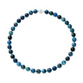 Madagascar Paraiba Apatite 9-11mm Beaded Necklace 18 Inches in Rhodium Over Sterling Silver 368.50 ctw - Sticky add to cart bar