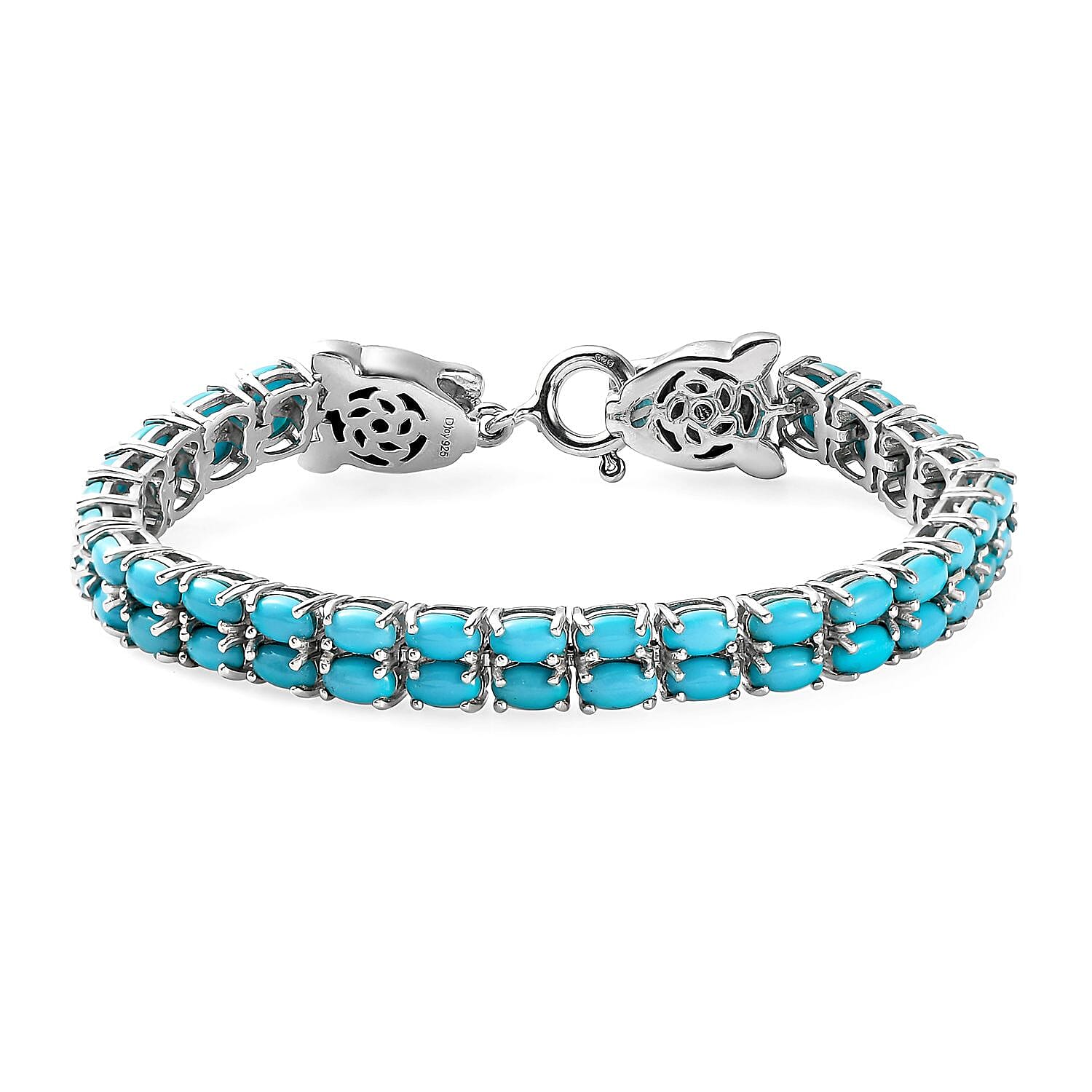 Ethiopian Welo Opal and Natural Thai Black Spinel Double Row Tennis Bracelet in Platinum Over Sterling Silver (7.25 In) 16 Grams 9.35 ctw