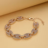 Champagne Austrian Crystal in Goldtone