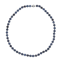 Natural Blue Spinel Beaded Necklace 20 Inches in Rhodium Over Sterling Silver 255.00 ctw