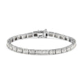 Diamond Tennis Bracelet in Platinum Over Sterling Silver (7.25 In) 12.25 Grams 3.00 ctw - Sticky add to cart bar