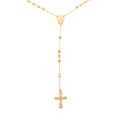 Cross Lariat Necklace 28 Inches in Goldtone - Sticky add to cart bar