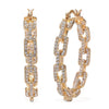 White Austrian Crystal in Goldtone
