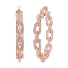 White Austrian Crystal in Rosetone