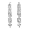 White Austrian Crystal in Silvertone