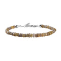 Golden Tanzanite Beaded Adjustable Bracelet in Rhodium Over Sterling Silver (6.50-8.00In) 24.40 ctw - Sticky add to cart bar