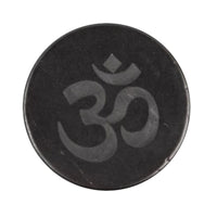 DEAL OF THE NIGHT Shungite Round OM Tile 100 MM 925ctw