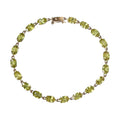 LUXORO 10K Yellow Gold AAA Sava Sphene Link Bracelet (8.00 In) 3.50 Grams 12.35 ctw - Sticky add to cart bar