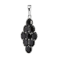 Doorbuster Amethyst Elongated Pendant in Stainless Steel 4.25 ctw