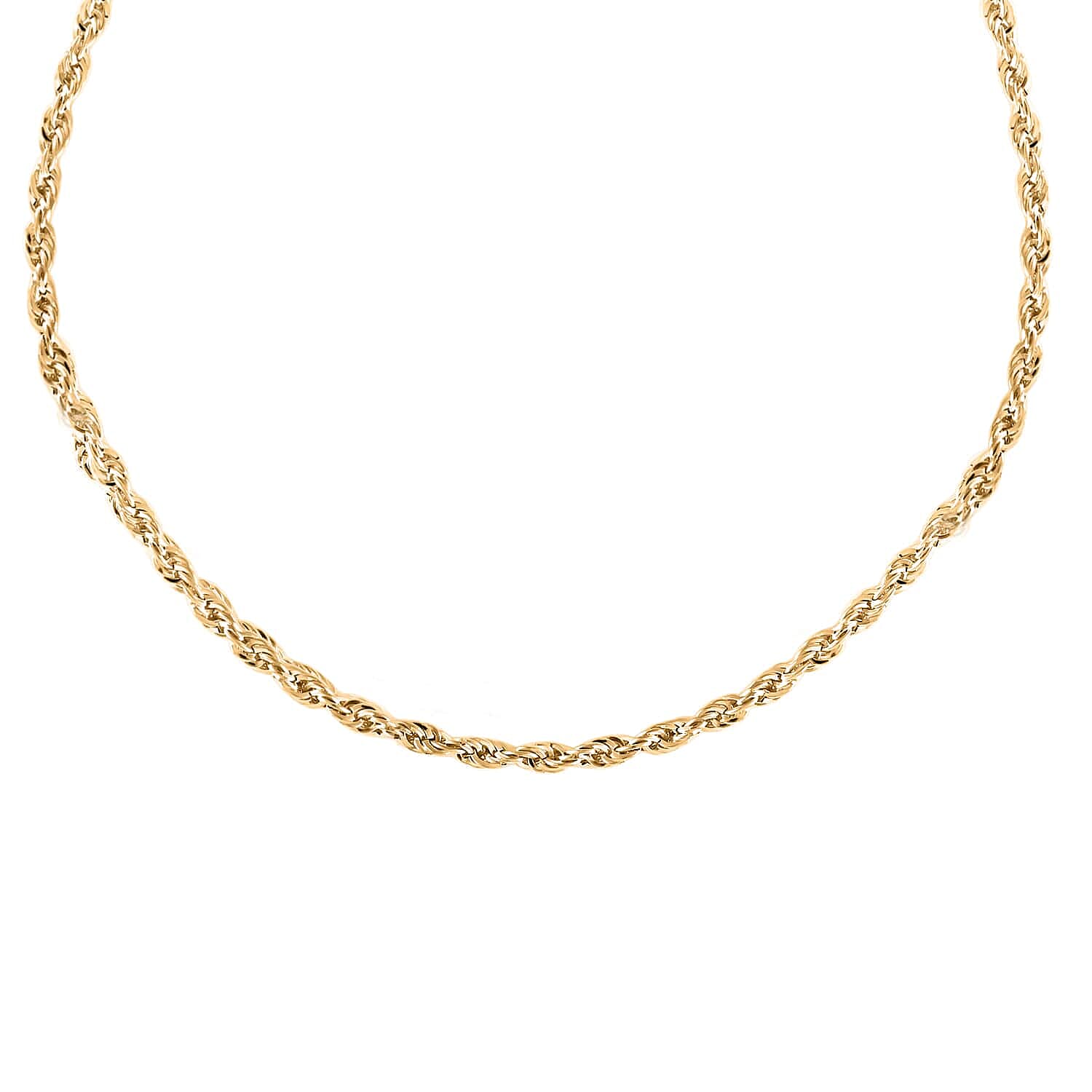 New York Closeout Deal 10K Yellow Gold 1.5mm Rope Chain Necklace 18 Inches 1.30 Grams
