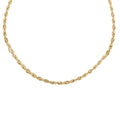 New York Closeout Deal 10K Yellow Gold 1.5mm Rope Chain Necklace 18 Inches 1.30 Grams - Sticky add to cart bar