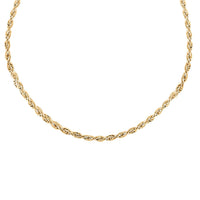 New York Closeout Deal 10K Yellow Gold 1.5mm Rope Chain Necklace 18 Inches 1.30 Grams