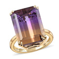 LUXORO 10K Yellow Gold AAA Anahi Ametrine Solitaire Ring 3.05 Grams 15.90 ctw - Sticky add to cart bar