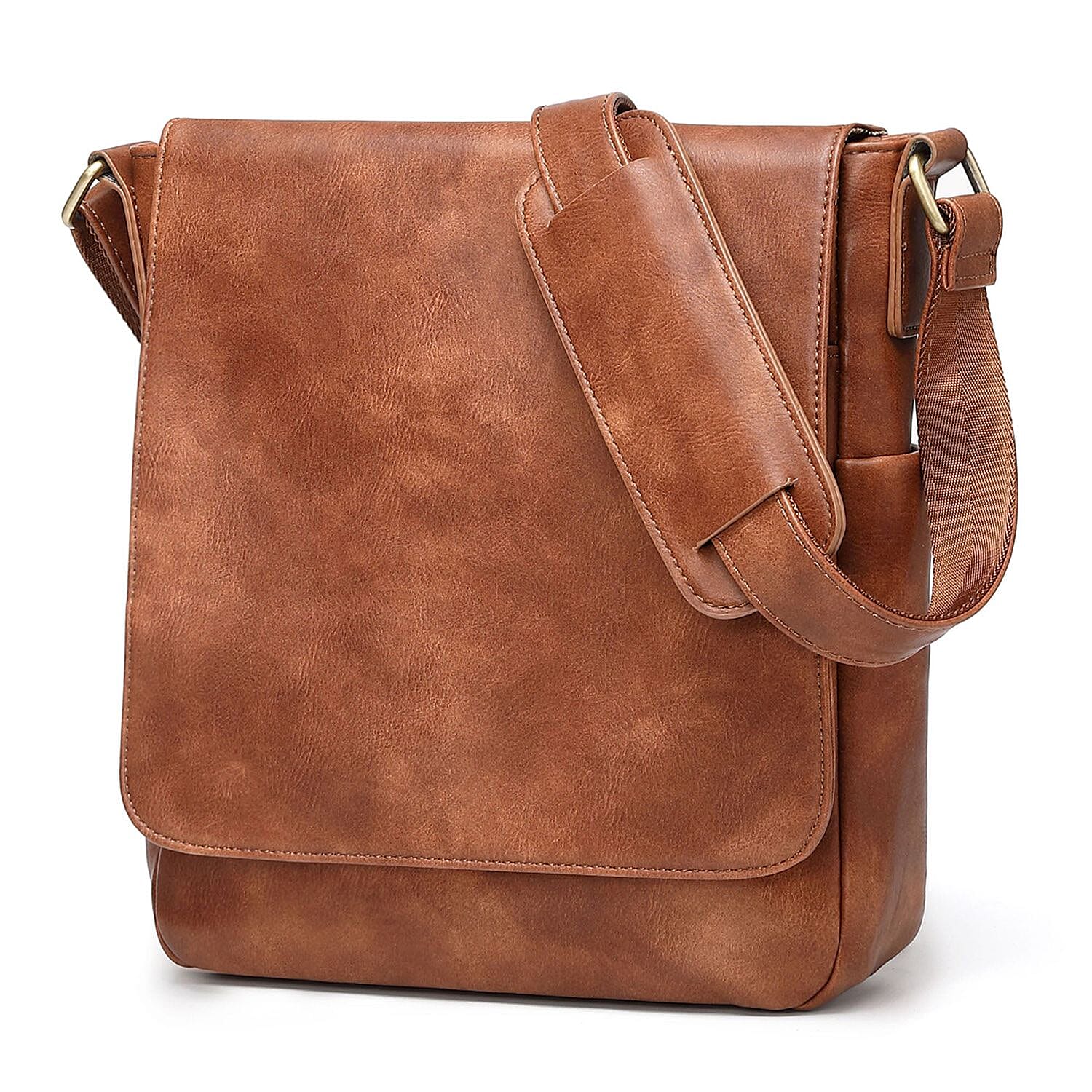 Rofozzi- City Crossbody Messenger Bag For Tablets with Casual Flap Satchel (Eco-friendly) , Women's Designer Crossbody Bags , Leather Handbags , Leather Purse