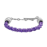 One time Only KARIS Amethyst Bracelet in Platinum Bond (6.50 In) 25.00 ctw