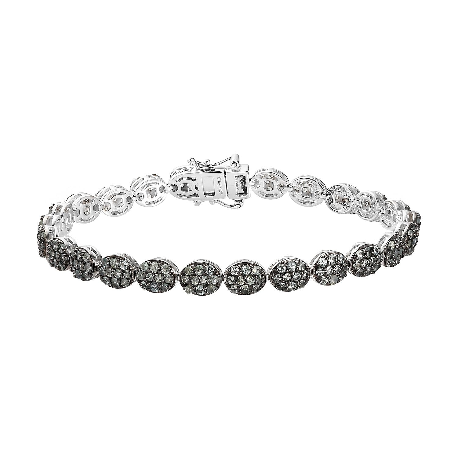 Doorbuster Narsipatnam Alexandrite Bracelet in Platinum Over Sterling Silver (6.50 In) 13 Grams 4.85 ctw