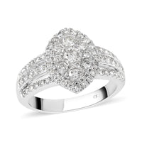 NY Closeout 14K White Gold E-F VS Diamond Ring 4.65 Grams 1.25 ctw