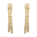 NY Closeout 10K Yellow Gold Natural Yellow Diamond I3 Twisted Inside Out Hoop Earrings 11.2 Grams 3.00 ctw - Sticky add to cart bar