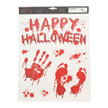 Halloween Horror "Happy Halloween" Blood Splatter Window Cling - Sticky add to cart bar