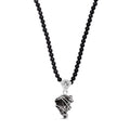 Marvelous Meteorites and Thai Black Spinel 111.90 ctw Necklace in Sterling Silver 20 Inches - Sticky add to cart bar