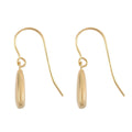 14K Yellow Gold Mirror Teardrop Dangle Earrings - Sticky add to cart bar