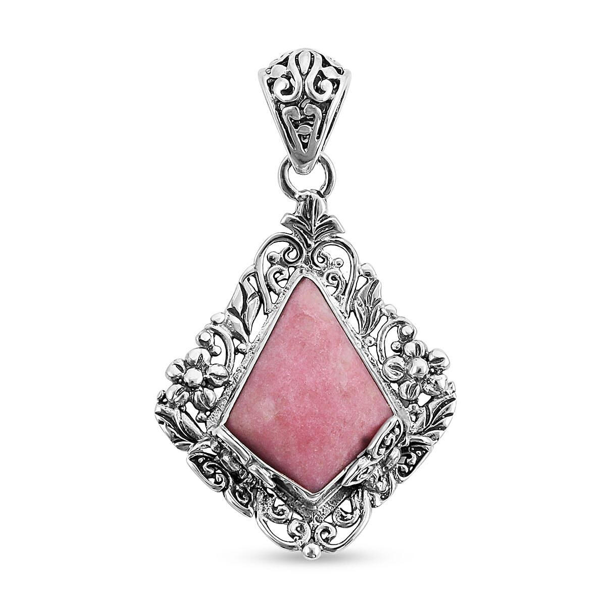 BALI LEGACY Brazilian Smoky Quartz Pendant in Sterling Silver 7 Grams 10.00 ctw