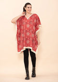 TAMSY Black 100% Polyester Short Kaftan - One Size Fits Most - Sticky add to cart bar