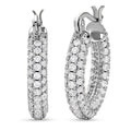 Simulated Diamond Earrings in Platinum Bond - Sticky add to cart bar