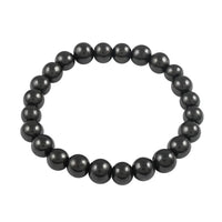 Shungite Beaded Stretch Bracelet 87.50 ctw